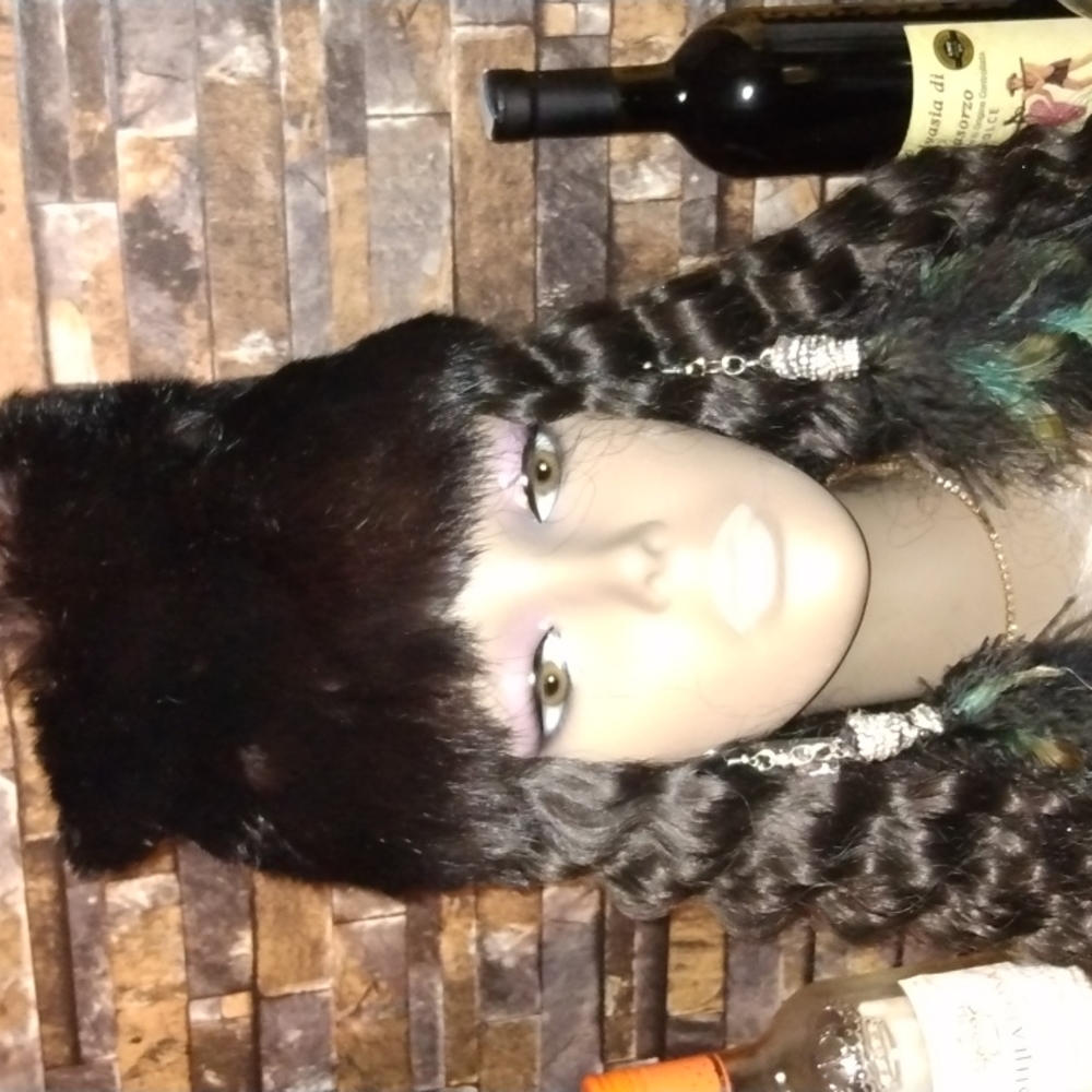 Black Mink Vintage Hat